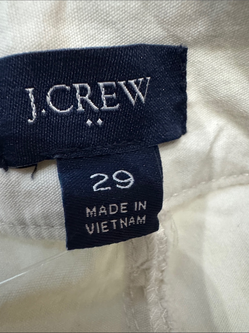 J. Crew Wide-Leg High-Rise Cream Pants with front pockets - Picture 2 of 11